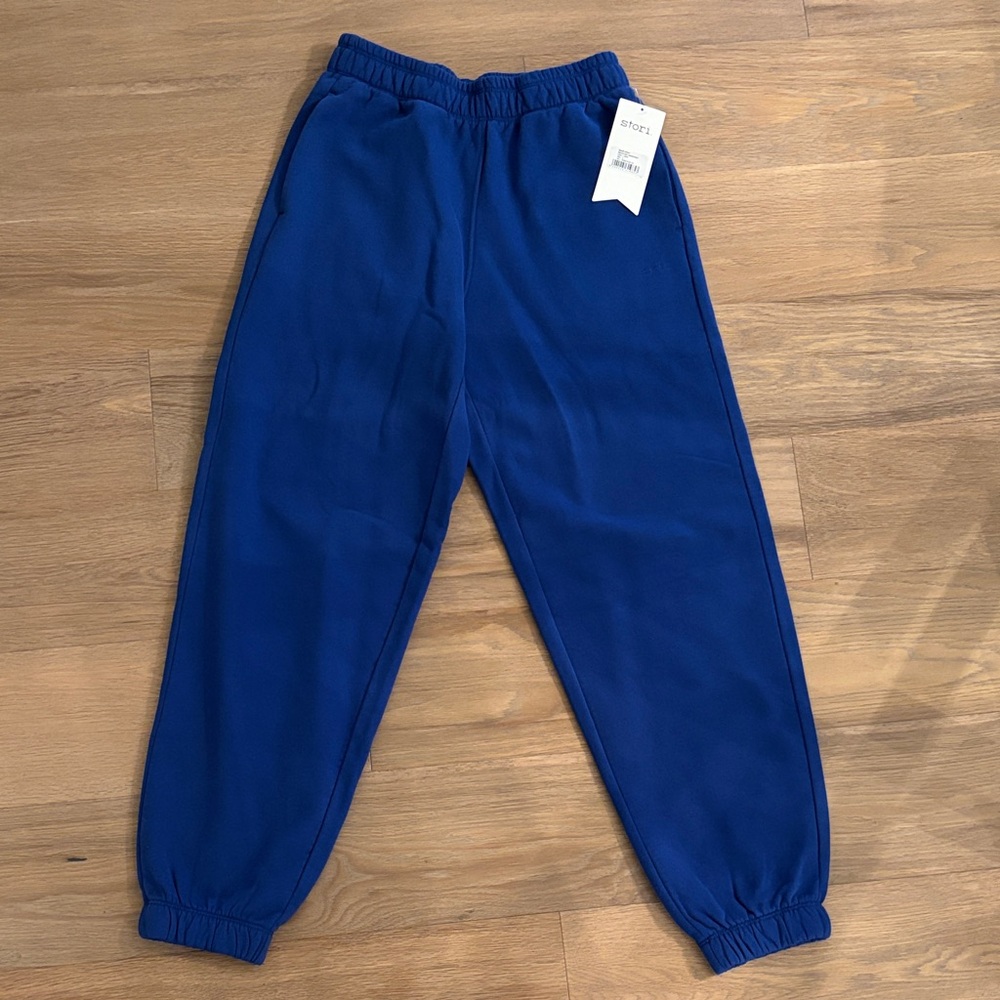 Stori Royal Blue Backstory Sweatpants *new with tags*